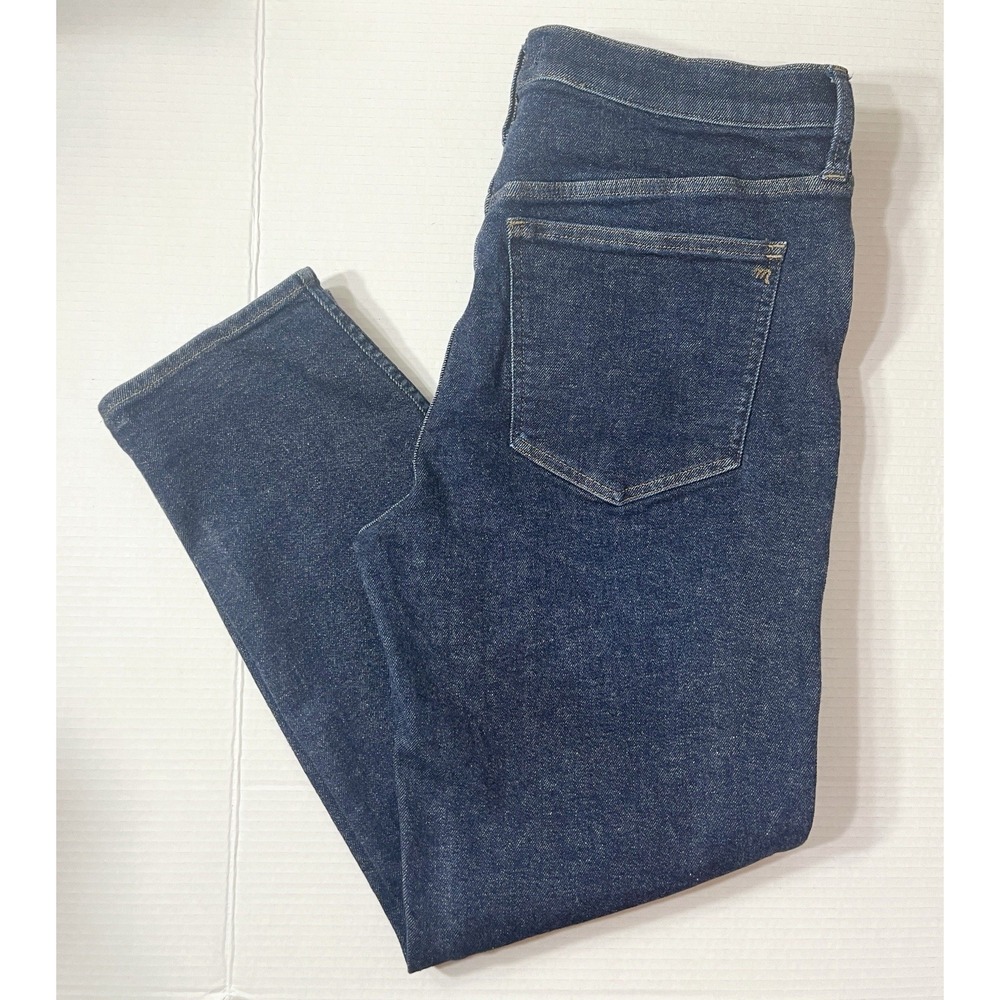Madewell Jeans Women's 32 Blue Mid Rise Stovepipe Fit Plus Stretch Preppy Work‎